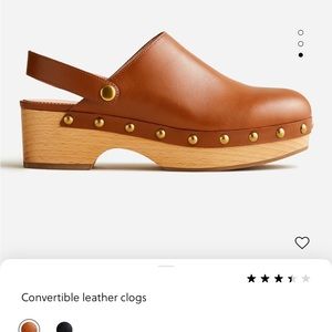 Convertible Leather Clog by J.Crew 9m